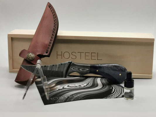 Couteau de Chasse en Damas - Le Lavandou Hosteel