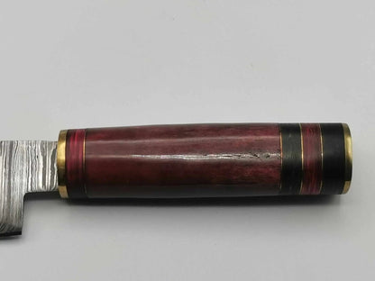 Couteau de Cuisine en Damas - Le Nippon Hosteel