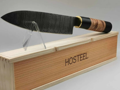 Couteau de Cuisine en Damas - Le Yang Hosteel
