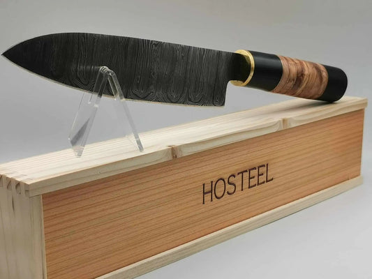 Couteau de Cuisine en Damas - Le Yang Hosteel
