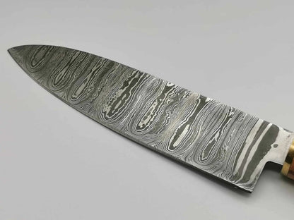 Couteau de Cuisine en Damas - Le Ying Hosteel