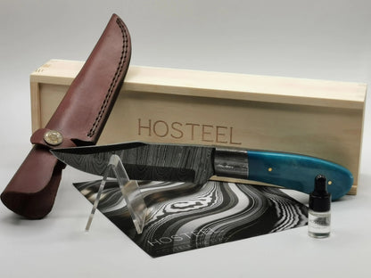 Couteau de Chasse en Damas - Le Salin Hosteel