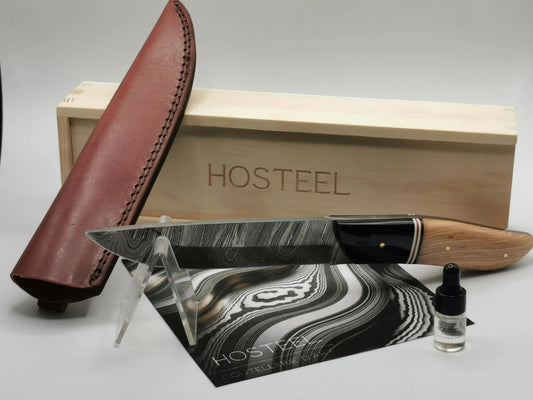 Couteau de Chasse en Damas - L'Auriac Hosteel