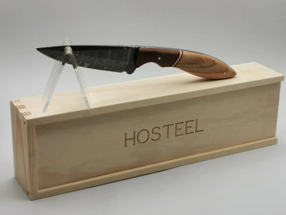 Couteau de Chasse en Damas - L'Olivou Hosteel