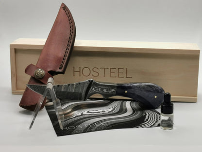 Couteau de Chasse en Damas - Le Lavandou Hosteel