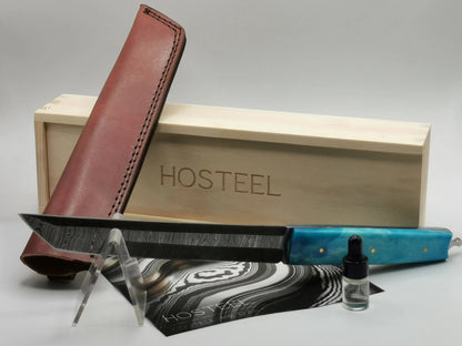 Couteau de Chasse en Damas - Le Mistral Hosteel