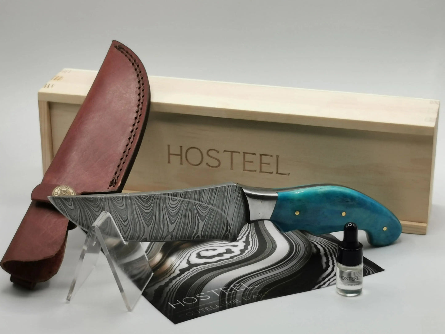 Couteau de Chasse en Damas - Le Peyrol Hosteel