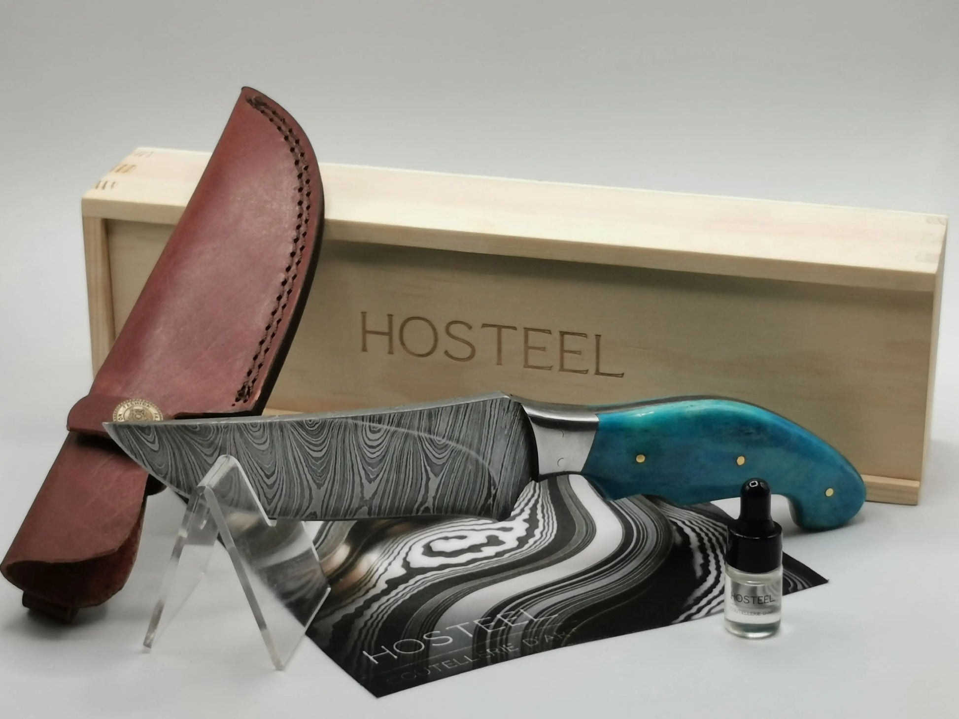 Couteau de Chasse en Damas - Le Peyrol Hosteel