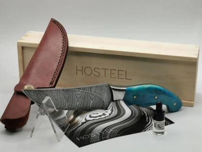 Couteau de Chasse en Damas - Le Peyrol Hosteel