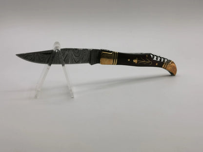 Couteau de Poche en Damas - L'Arlésien Hosteel