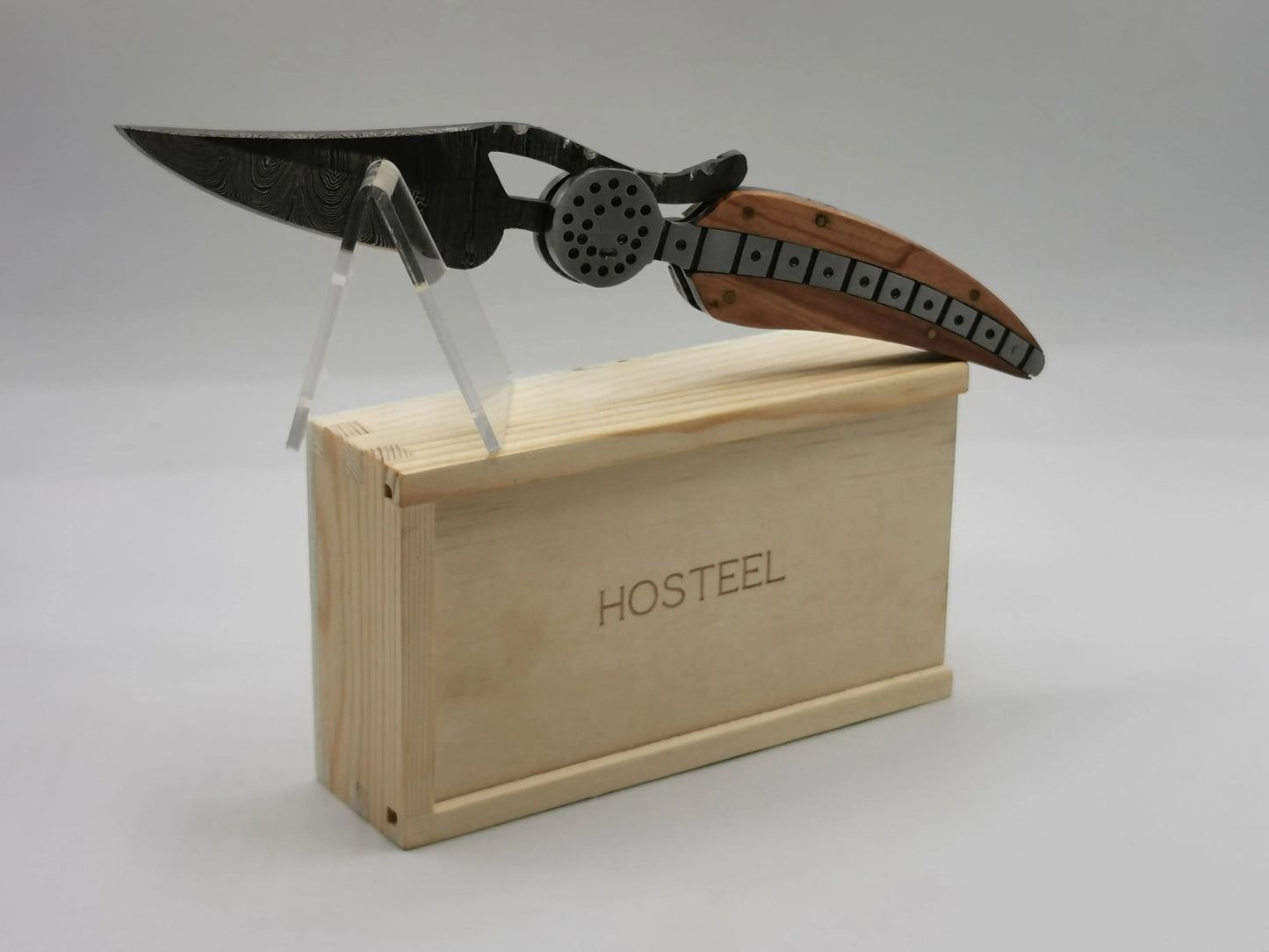 Couteau de Poche en Damas - L'Aubanel Hosteel