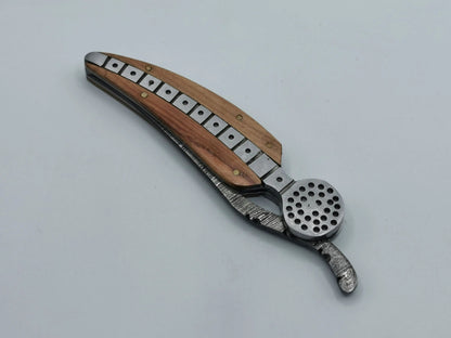 Couteau de Poche en Damas - L'Aubanel Hosteel