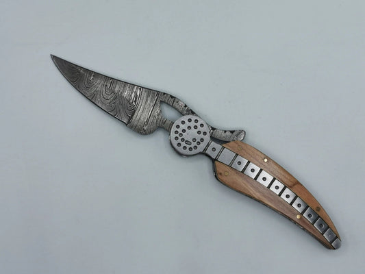 Couteau de Poche en Damas - L'Aubanel Hosteel