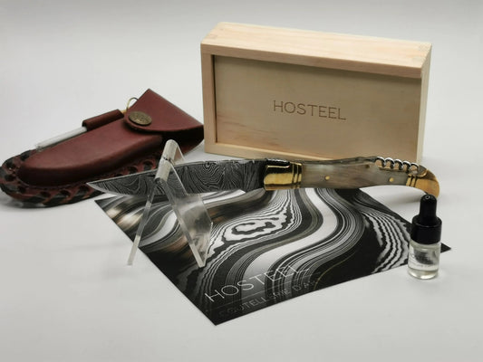 Couteau de Poche en Damas - Le Berger Hosteel