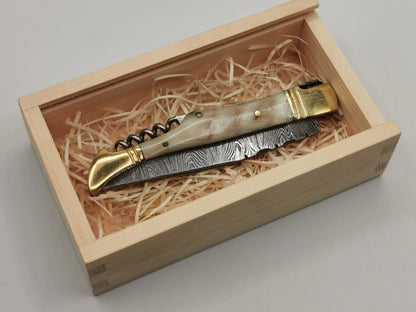 Couteau de Poche en Damas - Le Berger Hosteel