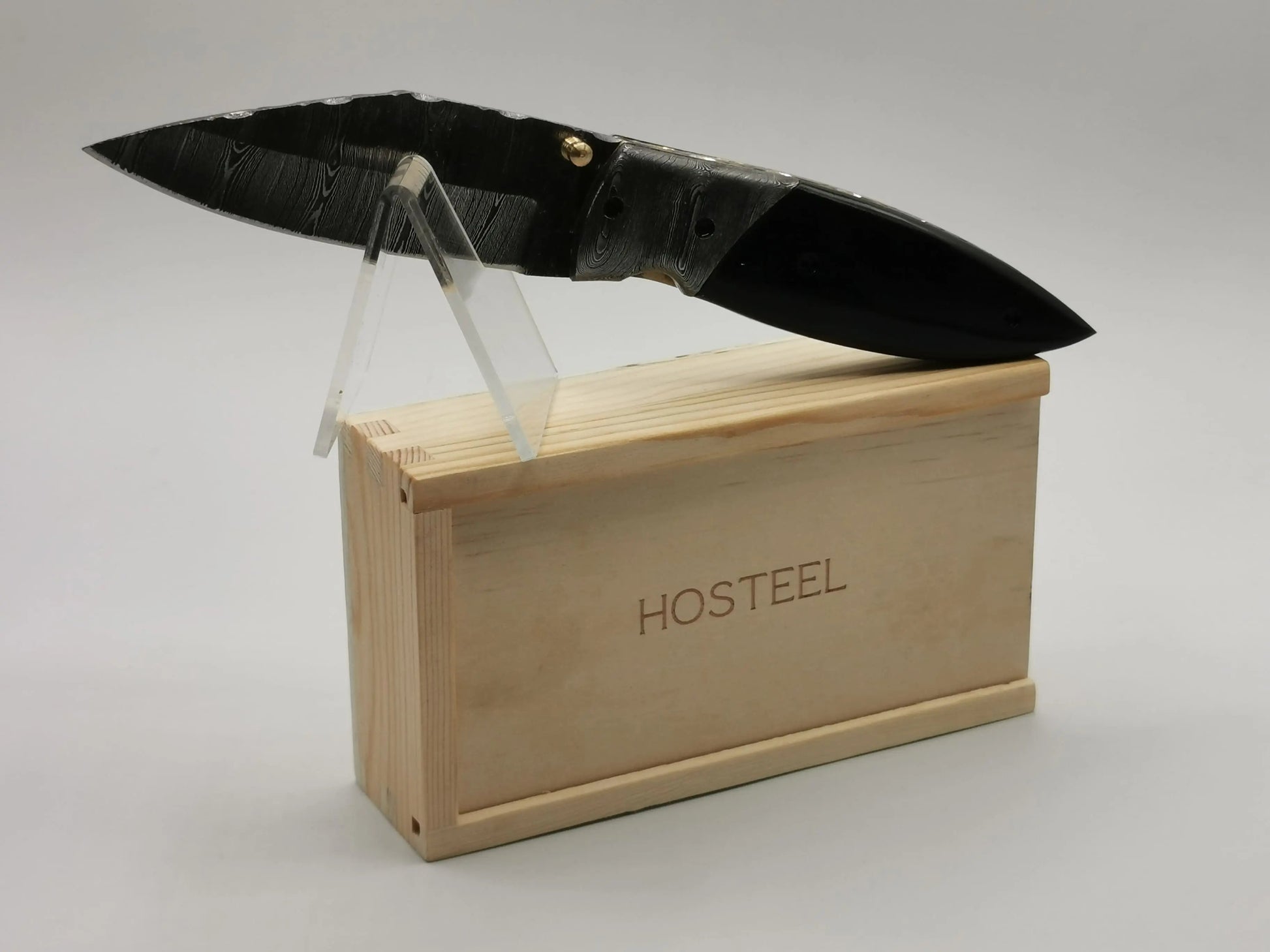 Couteau de Poche en Damas - Le Caladou Hosteel