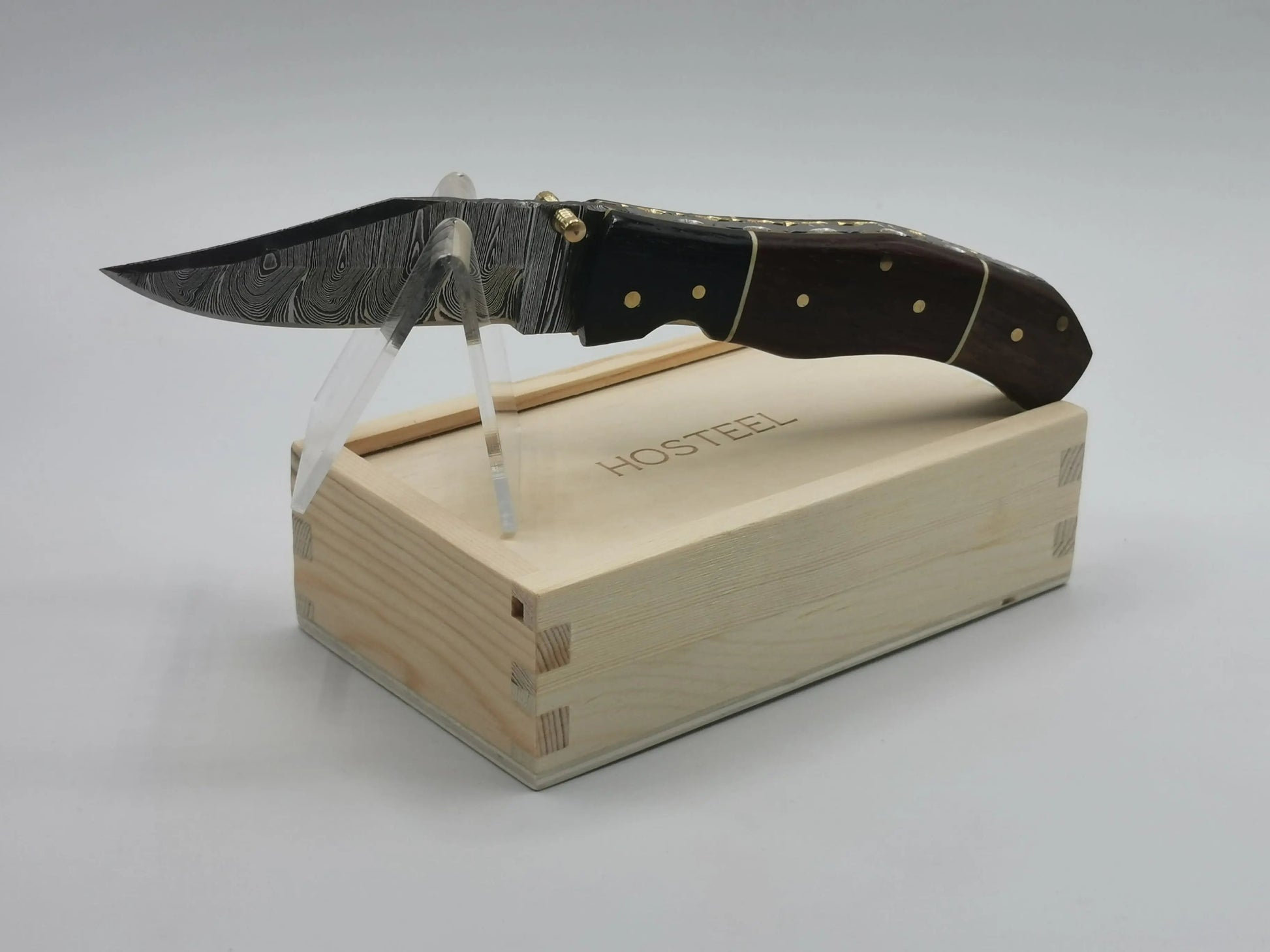 Couteau de Poche en Damas - Le Roucas Hosteel