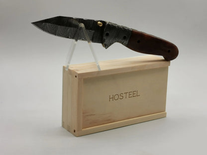 Couteau de Poche en Damas - Le Roussano Hosteel