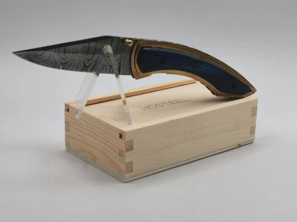 Couteau de Poche en Damas - Le Sirocco Hosteel