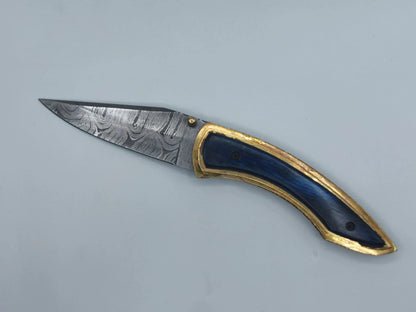 Couteau de Poche en Damas - Le Sirocco Hosteel