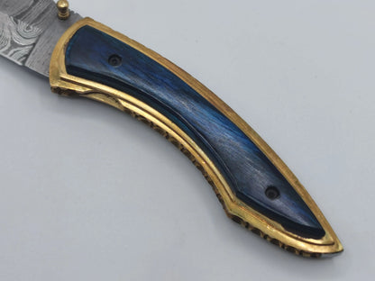 Couteau de Poche en Damas - Le Sirocco Hosteel