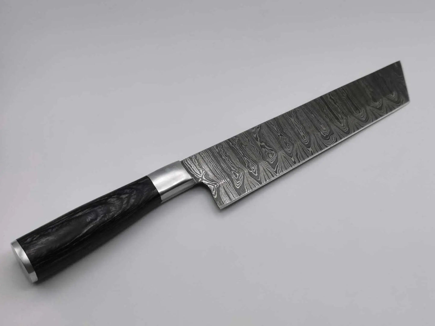 Couteau de Cuisine Santoku en Damas - Le Yamato Hosteel
